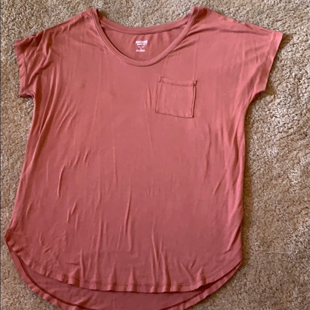 Burnt orange short sleeve top